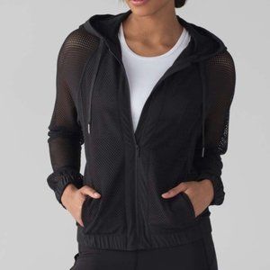 Lulelemon mesh on mesh jacket Black sz 8